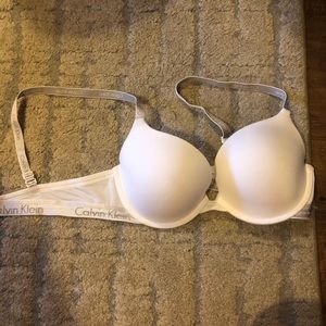 Calvin Klein white underwire bra